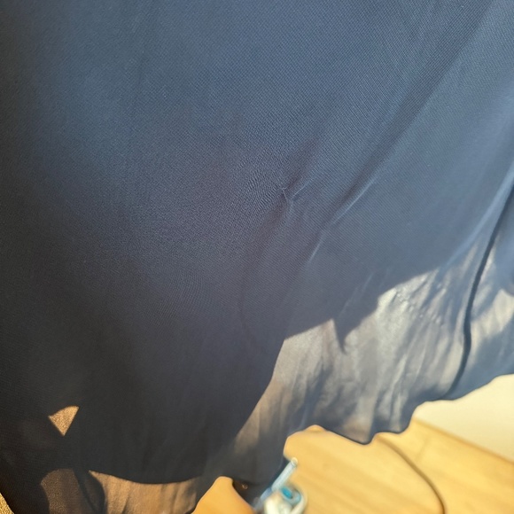 Jenny Yoo "Bryce" Dress in Navy Luxe Chiffon - Picture 5 of 5